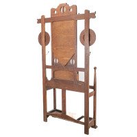 Shapland & Petter. Arts & Crafts Oak Hallstand with Mirror & Copper Panel - Thumbnail 14