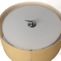 Gerald Thurston in the Style Of. A Mid-Century Tripod Polished Steel Table Lamp - Thumbnail 8