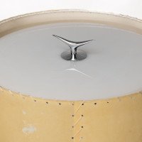 Gerald Thurston in the Style Of. A Mid-Century Tripod Polished Steel Table Lamp - Thumbnail 9