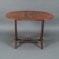 Thomas Jeckyll, attributed. Subtle Anglo-Japanese Style Drop Leaf Oak Occasional Table - Thumbnail 6