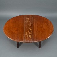 Thomas Jeckyll, attributed. Subtle Anglo-Japanese Style Drop Leaf Oak Occasional Table - Thumbnail 11