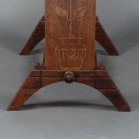 Thomas Jeckyll, attributed. Subtle Anglo-Japanese Style Drop Leaf Oak Occasional Table - Thumbnail 15