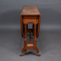 Charles Bevan for Marsh & Jones, Gothic Revival Burr Walnut Sutherland Table. - Thumbnail 5