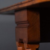 Charles Bevan for Marsh & Jones, Gothic Revival Burr Walnut Sutherland Table. - Thumbnail 14