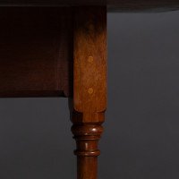 Charles Bevan for Marsh & Jones, Gothic Revival Burr Walnut Sutherland Table. - Thumbnail 16
