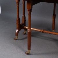 Charles Bevan for Marsh & Jones, Gothic Revival Burr Walnut Sutherland Table. - Thumbnail 19