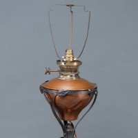 W. A. S. Benson, Rare Arts & Crafts Iron Telescopic Standard or Floor Lamp - Thumbnail 6