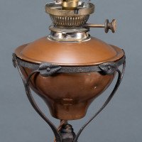 W. A. S. Benson. An Extremely Rare Arts & Crafts Iron Telescopic Standard or Floor Lamp - Thumbnail 9