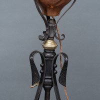 W. A. S. Benson. An Extremely Rare Arts & Crafts Iron Telescopic Standard or Floor Lamp - Thumbnail 12