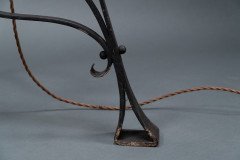 W. A. S. Benson. An Extremely Rare Arts & Crafts Iron Telescopic Standard or Floor Lamp - Thumbnail 21