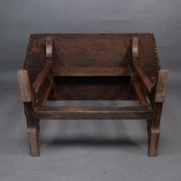 Cotswold-style Oak Refectory Table with Carved Chevron Detailing - Thumbnail 16