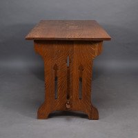 Liberty & Co. Attributed, a Small Arts & Crafts Oak Dining Table - Thumbnail 3