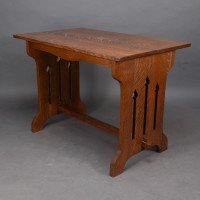 Liberty & Co. Attributed, a Small Arts & Crafts Oak Dining Table - Thumbnail 4