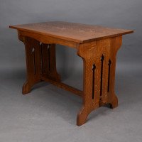 Liberty & Co. Attributed, a Small Arts & Crafts Oak Dining Table - Thumbnail 8