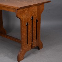 Liberty & Co. Attributed, a Small Arts & Crafts Oak Dining Table - Thumbnail 9
