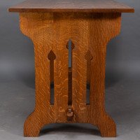 Liberty & Co. Attributed, a Small Arts & Crafts Oak Dining Table - Thumbnail 10