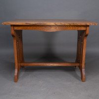 Liberty & Co. Attributed, a Small Arts & Crafts Oak Dining Table - Thumbnail 17
