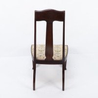 Jas Shoolbred. Arts & Crafts Mahogany Rosewood Chair with Stylised Floral Inlay - Thumbnail 14