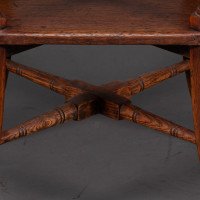 Jas Shoolbred & Co., ( attributed. ). An Octagonal Oak Side Table with Central Shelf - Thumbnail 13