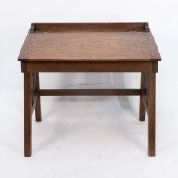 G F Hardy. Arts & Crafts Oak Childs Desk with a Slanted Writing Area & Storage Underneath - Thumbnail 2