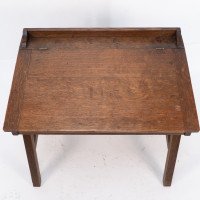 G F Hardy. An Arts & Crafts Oak Childs Desk with a Slanted Writing Area & Storage Underneath - Thumbnail 11