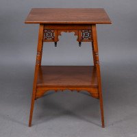 Liberty & Co., Rare Moorish Anglo-Japanese Walnut Side Table - Thumbnail 2