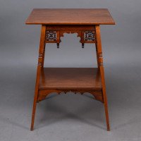 Liberty & Co., Rare Moorish Anglo-Japanese Walnut Side Table - Thumbnail 5