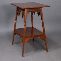 Liberty & Co., Rare Moorish Anglo-Japanese Walnut Side Table - Thumbnail 8
