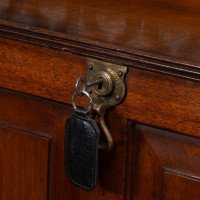 An Aesthetic Movement Mahogany Secretaire Bookcase with Gilt Brass Mounts - Thumbnail 20