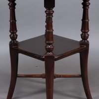 Jas Shoolbred, attributed. An Aesthetic Movement Octagonal Mahogany Side Table - Thumbnail 9