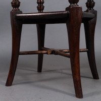 Jas Shoolbred Attributed, Aesthetic Movement Octagonal Mahogany Side Table - Thumbnail 11