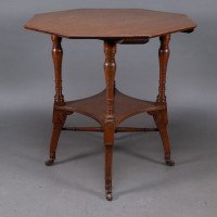 Jas Shoolbred. An Aesthetic Movement Walnut Octagonal Center Table - Thumbnail 5