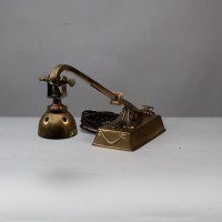 Decorative Brass Desk Light with Chord & Adjustable Head - Thumbnail 2