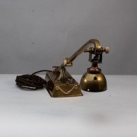 Decorative Brass Desk Light with Chord & Adjustable Head - Thumbnail 3