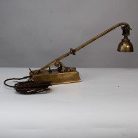 Decorative Brass Desk Light with Chord & Adjustable Head - Thumbnail 6