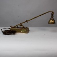 Decorative Brass Desk Light with Chord & Adjustable Head - Thumbnail 5