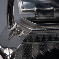 W W Harrison & Co., Aesthetic Movement Silver-plated Tea Pot - Thumbnail 11