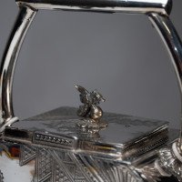 W W Harrison & Co., Aesthetic Movement Silver-plated Tea Pot - Thumbnail 12