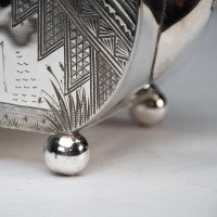 W W Harrison & Co., Aesthetic Movement Silver-plated Tea Pot - Thumbnail 18