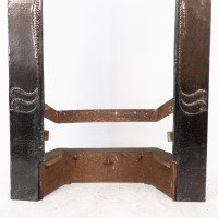 An Arts & Crafts Copper Fire Insert with Hand-crafted Stylized Floral Decoration - Thumbnail 8