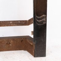 An Arts & Crafts Copper Fire Insert with Hand-crafted Stylized Floral Decoration - Thumbnail 10