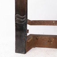 An Arts & Crafts Copper Fire Insert with Hand-crafted Stylized Floral Decoration - Thumbnail 9