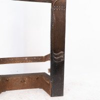 An Arts & Crafts Copper Fire Insert with Hand-crafted Stylized Floral Decoration - Thumbnail 11