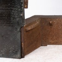 An Arts & Crafts Copper Fire Insert with Hand-crafted Stylized Floral Decoration - Thumbnail 12