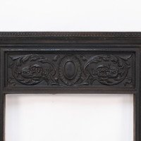 A Late Victorian Fireplace with Stylized Floral Details to the Top - Thumbnail 3