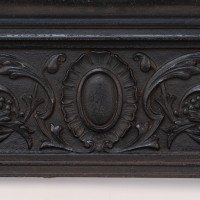 A Late Victorian Fireplace with Stylized Floral Details to the Top - Thumbnail 5