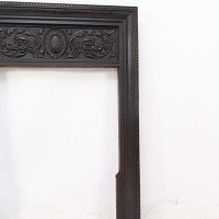 A Late Victorian Fireplace with Stylized Floral Details to the Top - Thumbnail 9