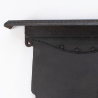An Arts & Crafts/Art Nouveau Cast Iron Fireplace with Stylized Floral Details - Thumbnail 3