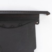 An Arts & Crafts/Art Nouveau Cast Iron Fireplace with Stylized Floral Details - Thumbnail 5