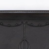 An Arts & Crafts/Art Nouveau Cast Iron Fireplace with Stylized Floral Details - Thumbnail 4